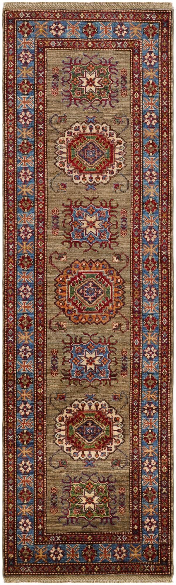 2' 7 x 8' 8 Hand Knotted Kazak Runner Rug