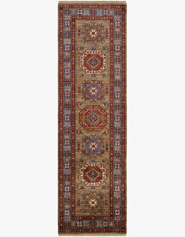 2' 7 x 8' 8 Hand Knotted Kazak Runner Rug