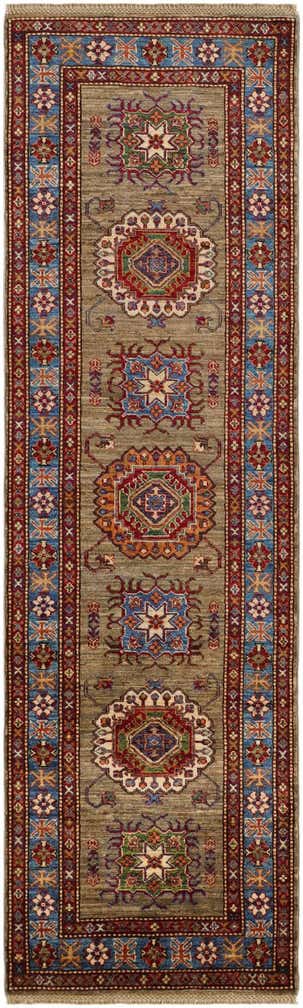2' 7 x 8' 8 Hand Knotted Kazak Runner Rug
