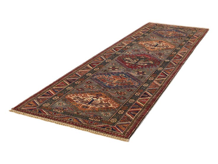 Detail image of 2' 9 x 9' 3 Hand Knotted Kazak Runner Rug