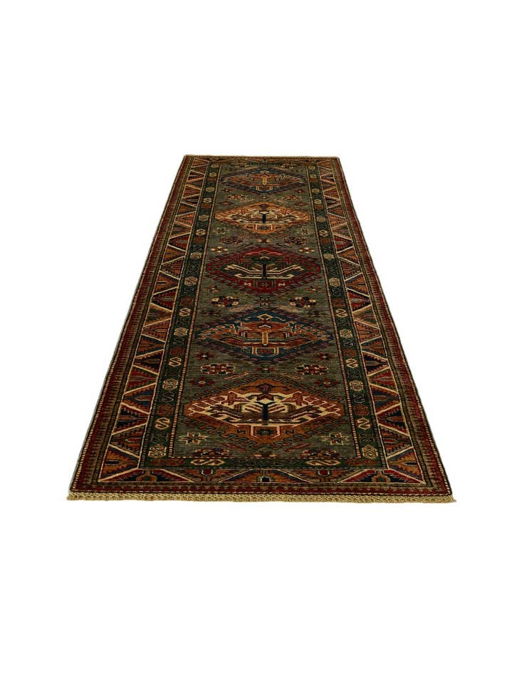 Detail image of 2' 9 x 9' 3 Hand Knotted Kazak Runner Rug