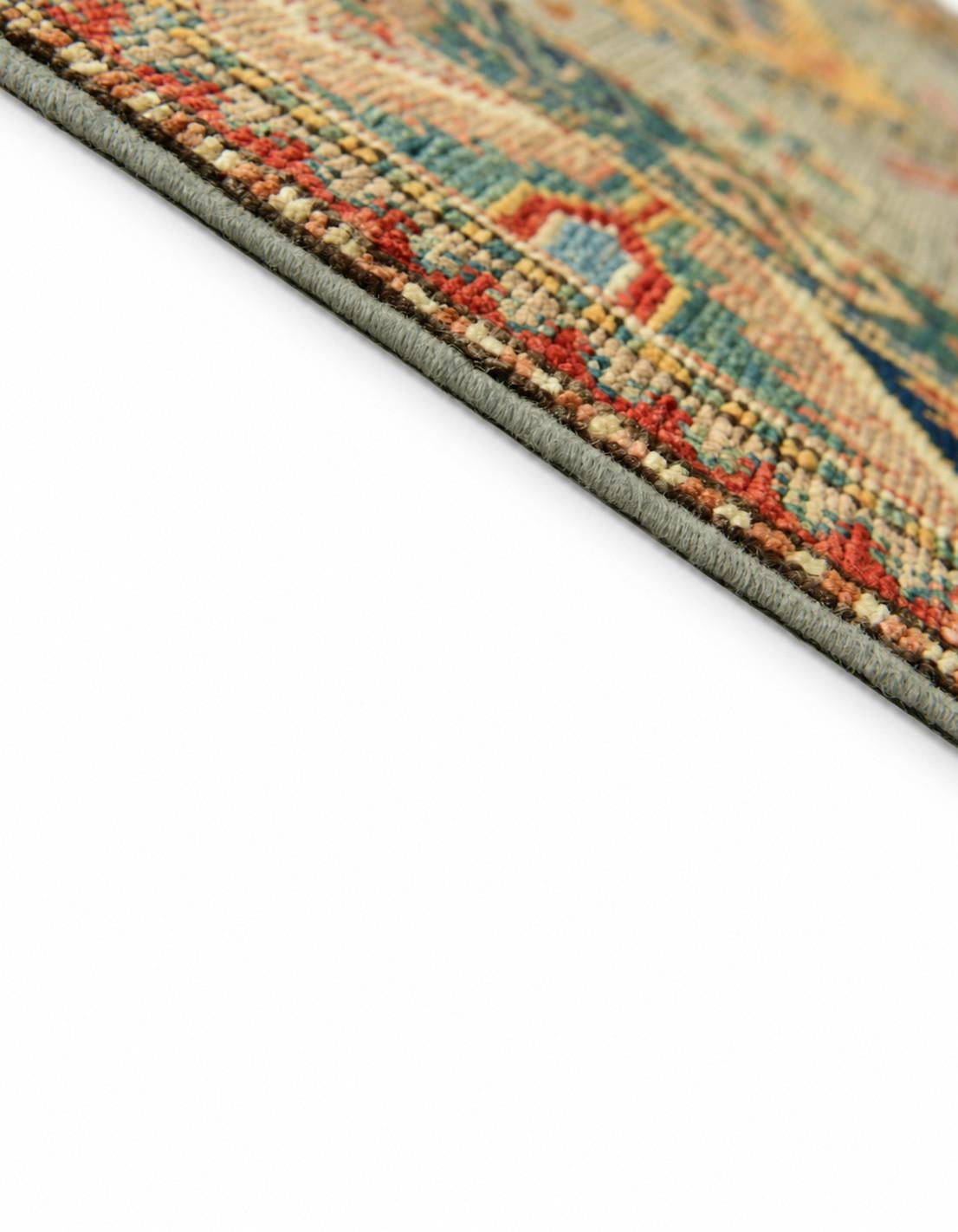 Detail image 8 of 12: 2' 9 x 9' 3 Hand Knotted Kazak Runner Rug