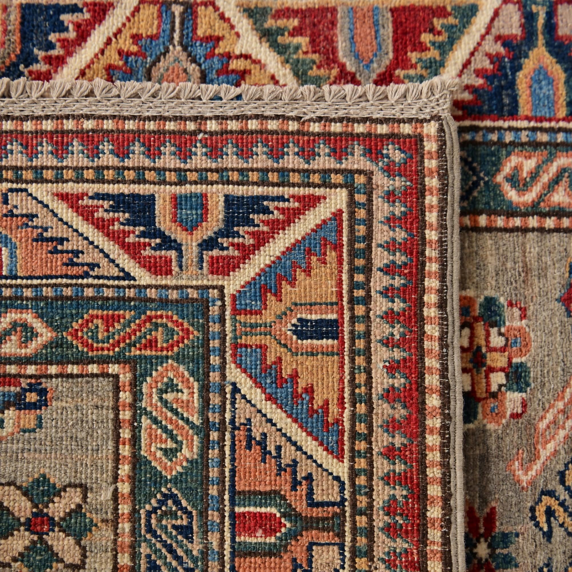 85cm x 275cm Hand Knotted Kazak Runner Rug