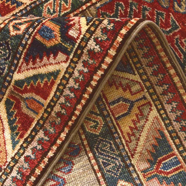 2' 8 x 9' Hand Knotted Kazak Runner Rug