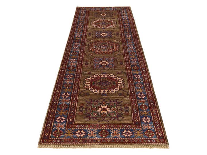 2' 11 x 9' 1 Hand Knotted Kazak Runner Rug