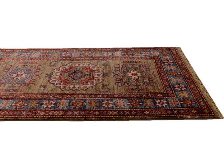 2' 11 x 9' 1 Hand Knotted Kazak Runner Rug