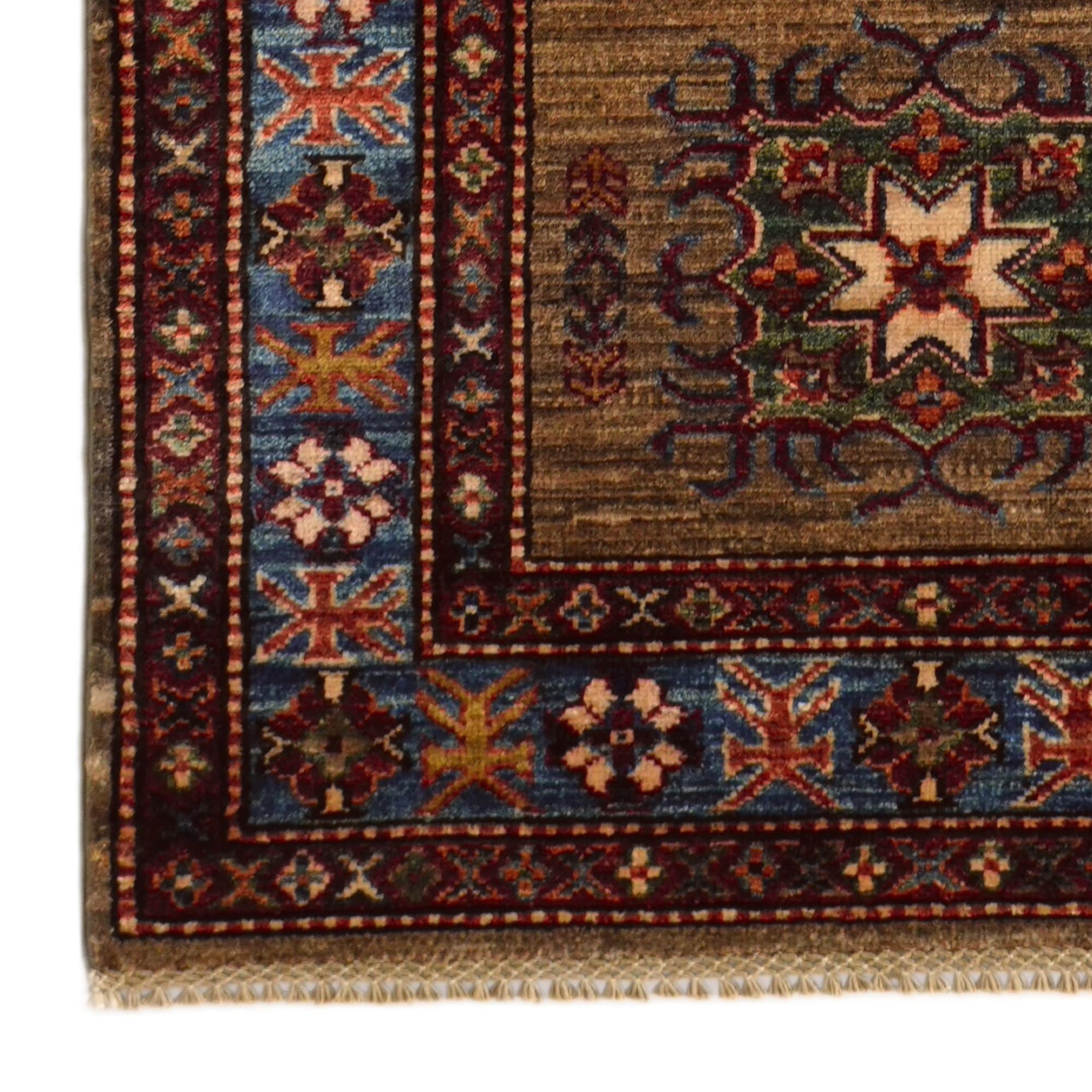 2' 11 x 9' 1 Hand Knotted Kazak Runner Rug