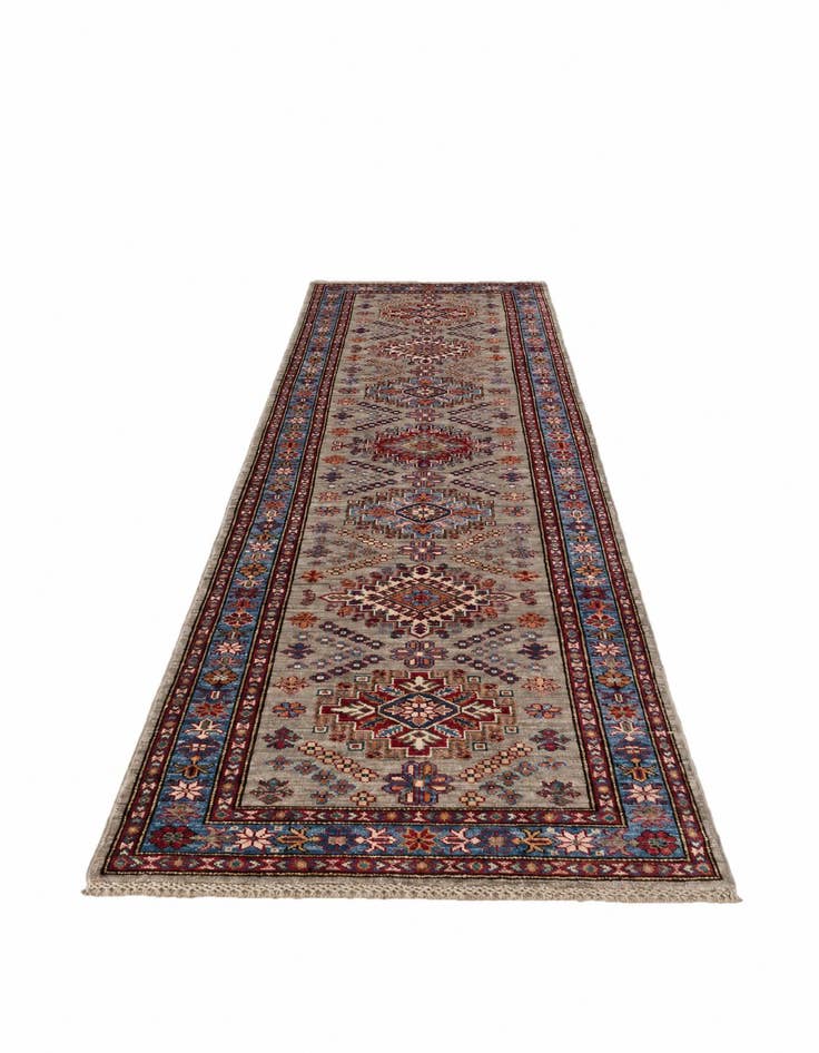 Detail image of 2' 7 x 9' 6 Hand Knotted Kazak Runner Rug
