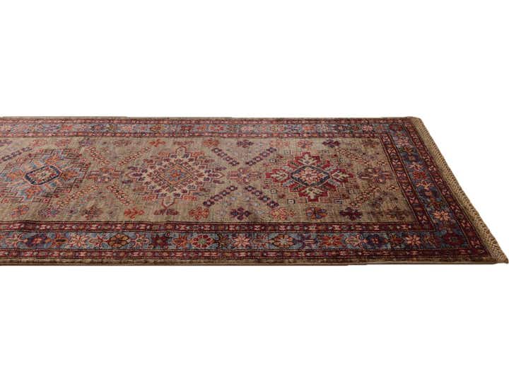 2' 7 x 9' 6 Hand Knotted Kazak Runner Rug