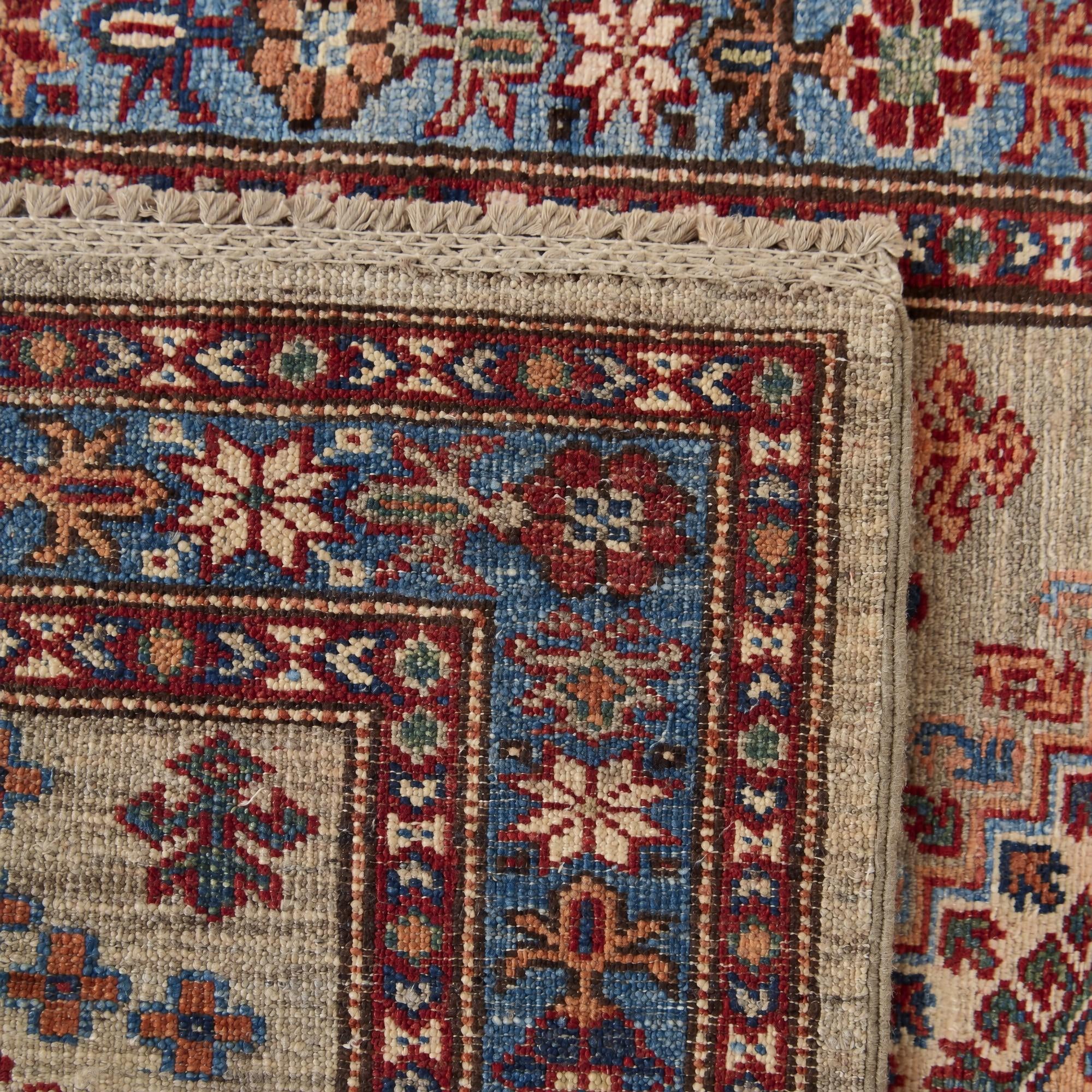 80cm x 290cm anudado a mano Kazak Alfombra Pasillera