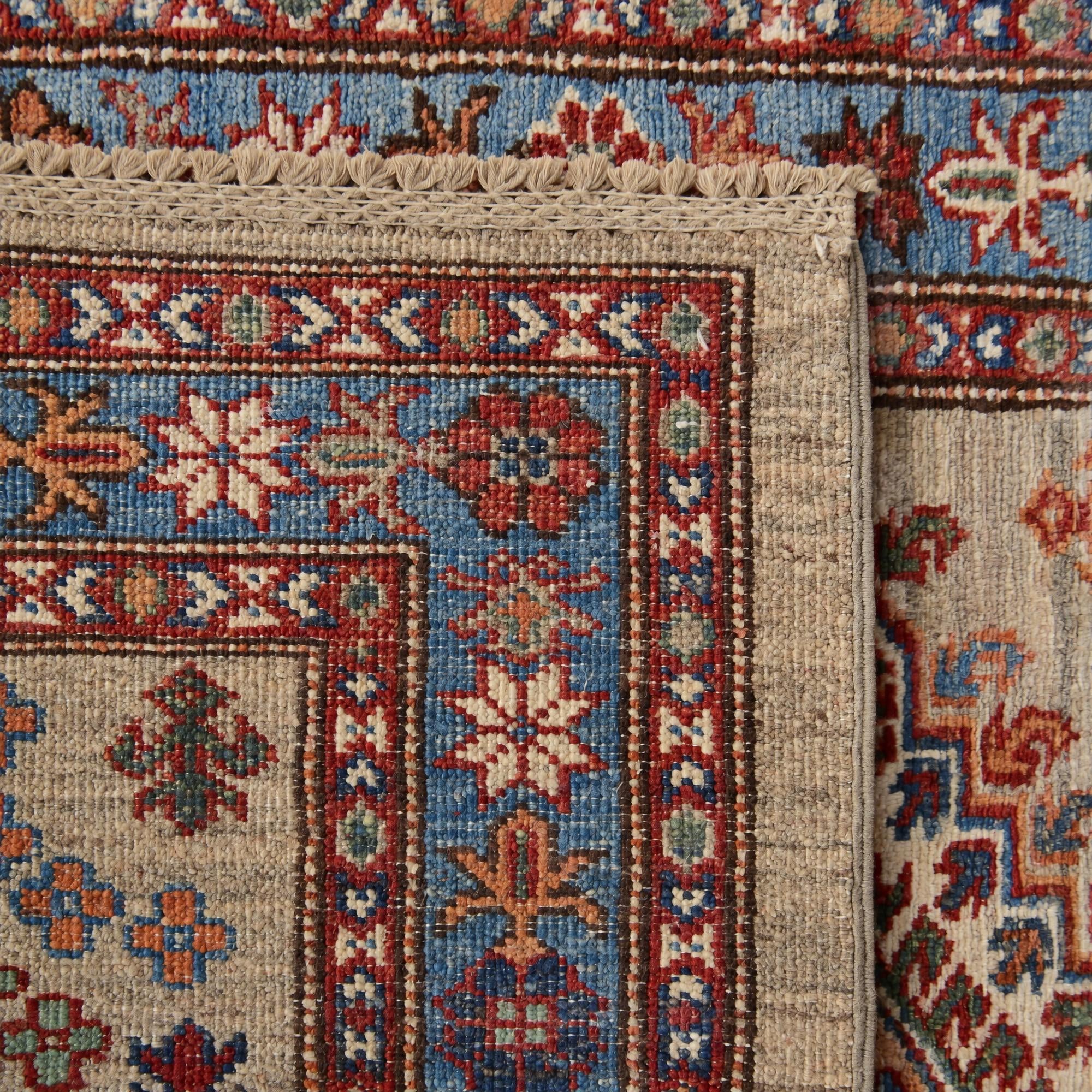 85cm x 300cm anudado a mano Kazak Alfombra Pasillera