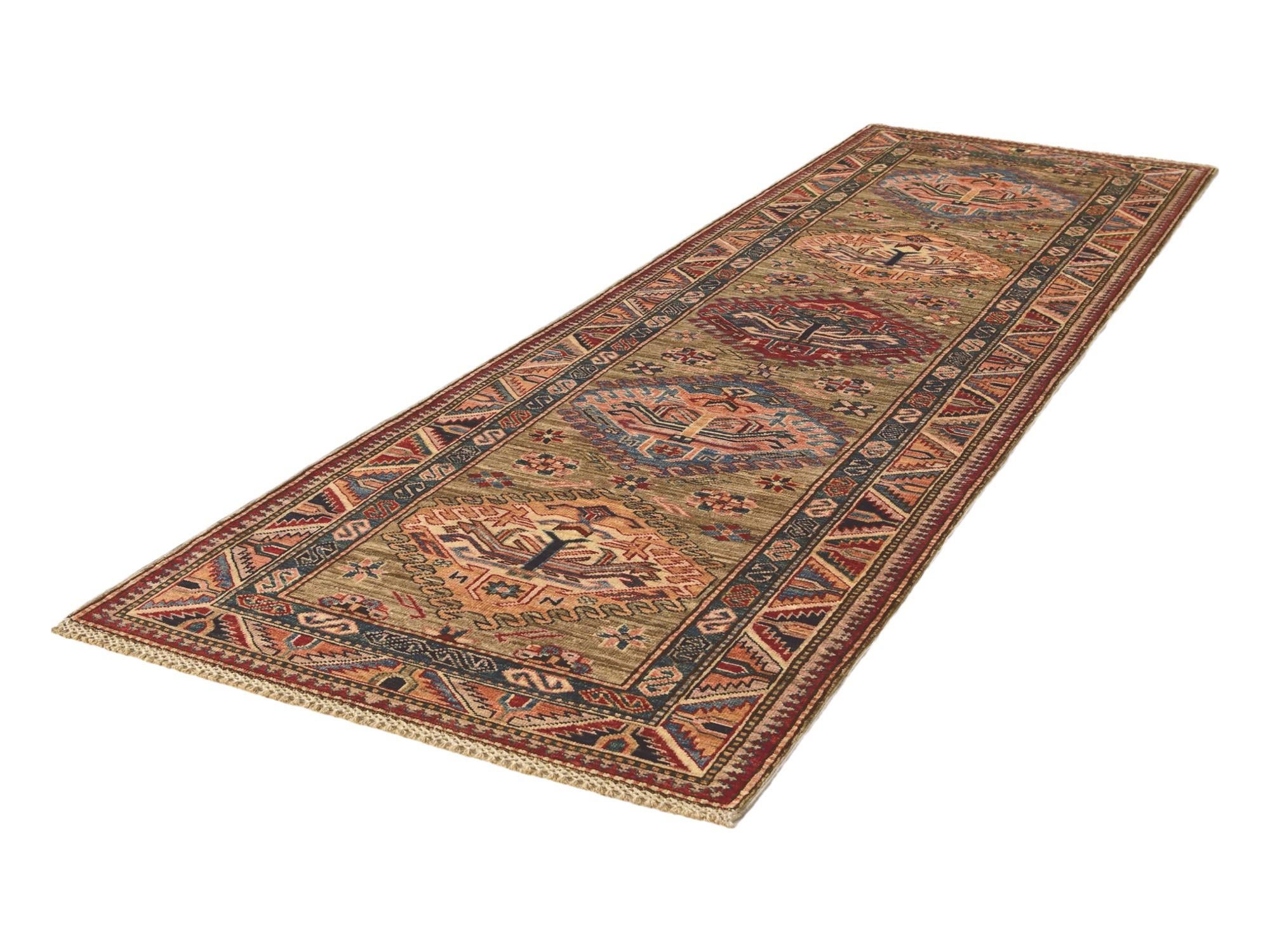 2' 9 x 9' 1 Hand Knotted Kazak Runner Rug