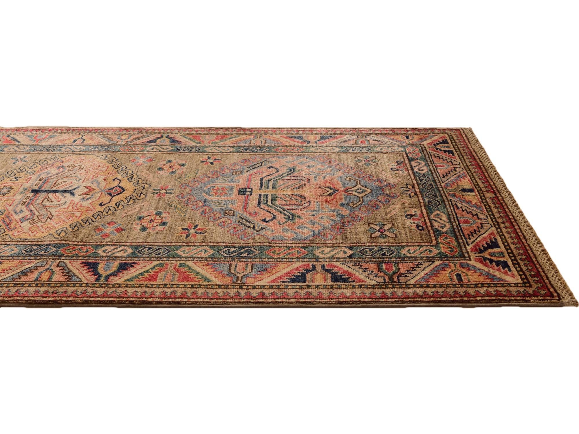 2' 9 x 9' 1 Hand Knotted Kazak Runner Rug