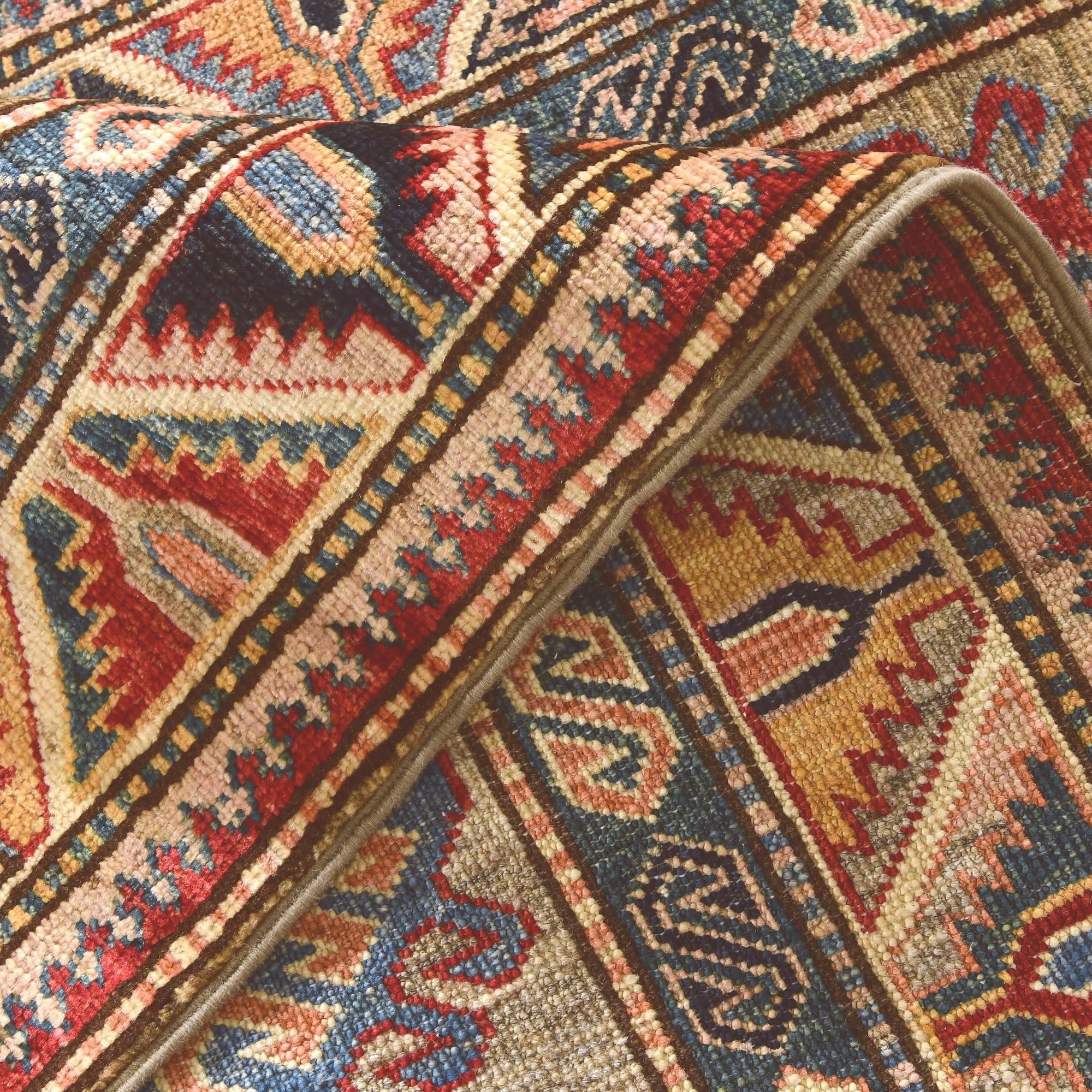 2' 9 x 9' 1 Hand Knotted Kazak Runner Rug