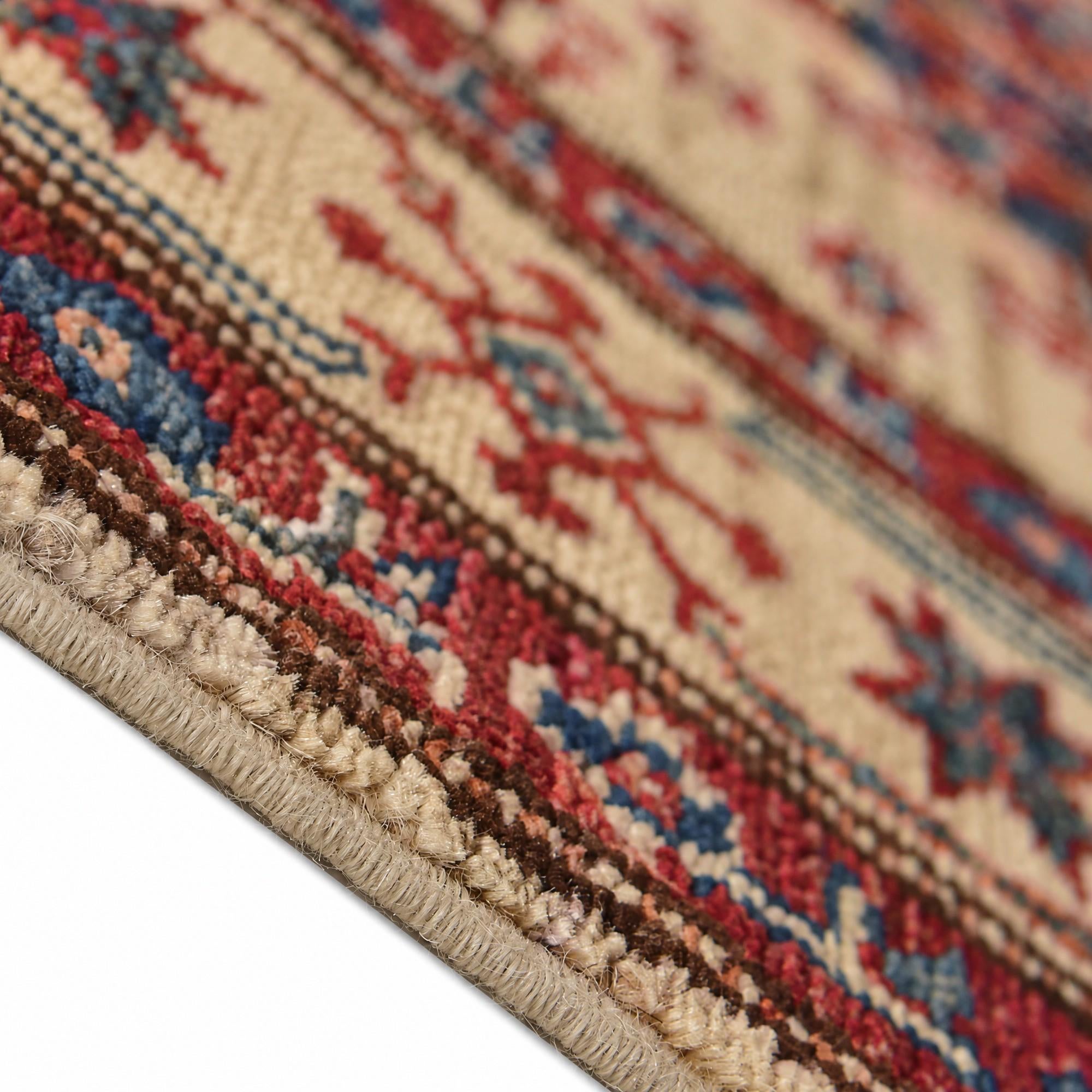75cm x 325cm Hand Knotted Kazak Runner Rug
