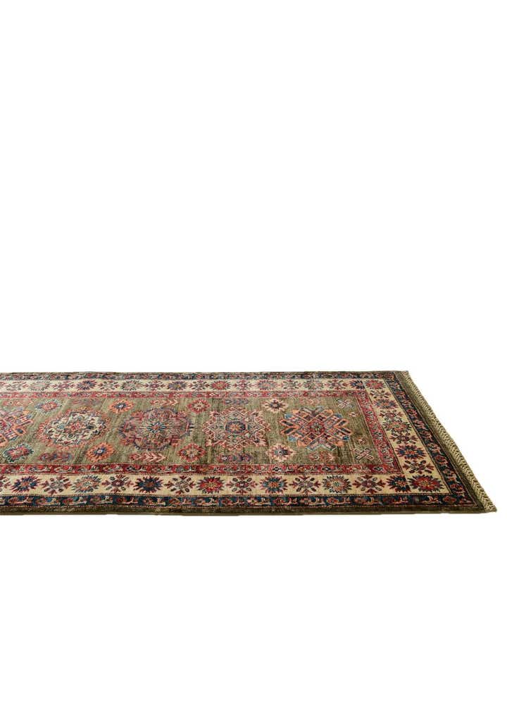 2' 8 x 9' 9 Hand Knotted Kazak Runner Rug