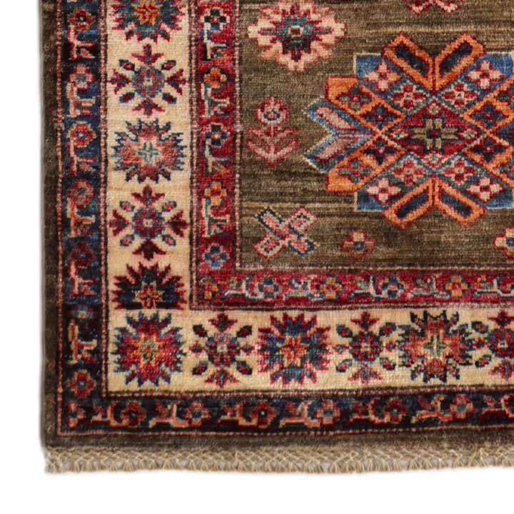 2' 8 x 9' 9 Hand Knotted Kazak Runner Rug