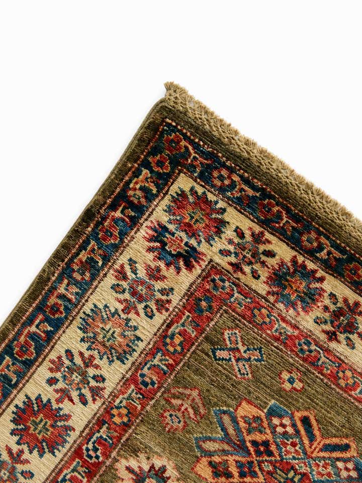 2' 8 x 9' 9 Hand Knotted Kazak Runner Rug