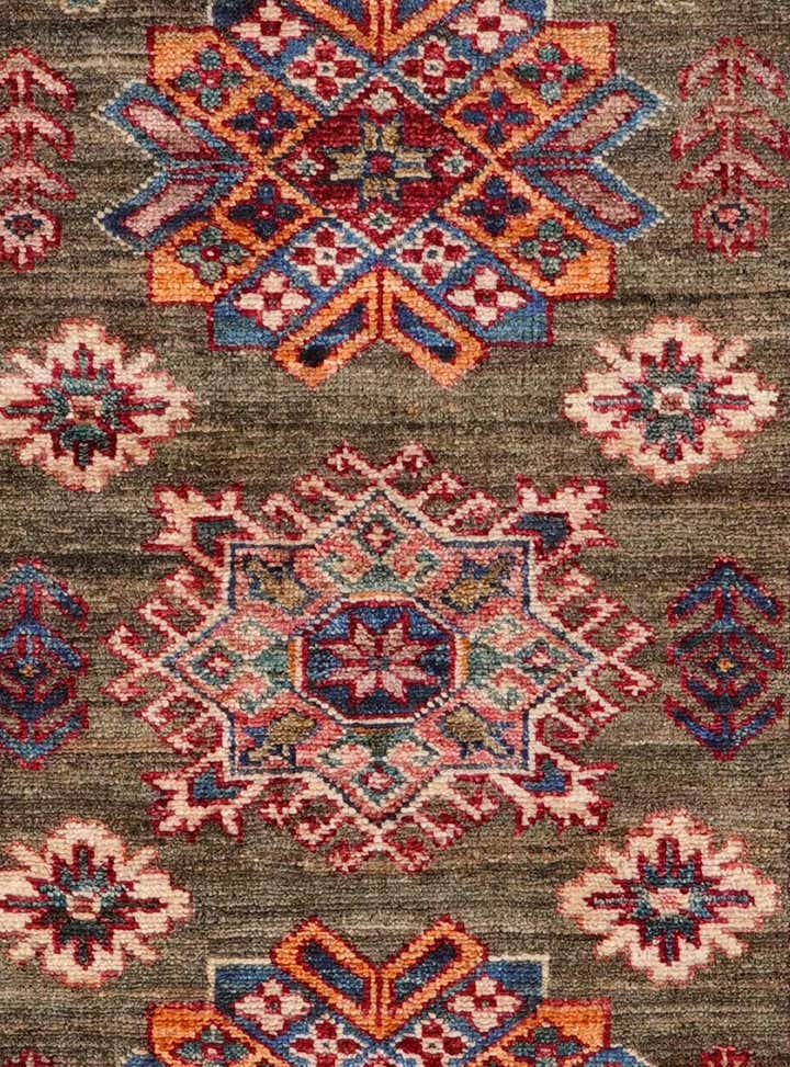 2' 8 x 9' 9 Hand Knotted Kazak Runner Rug