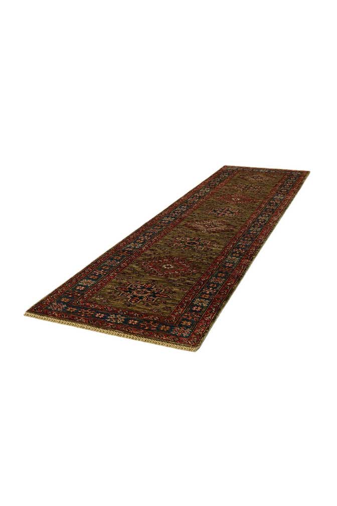 2' 9 x 10' Hand Knotted Kazak Runner Rug