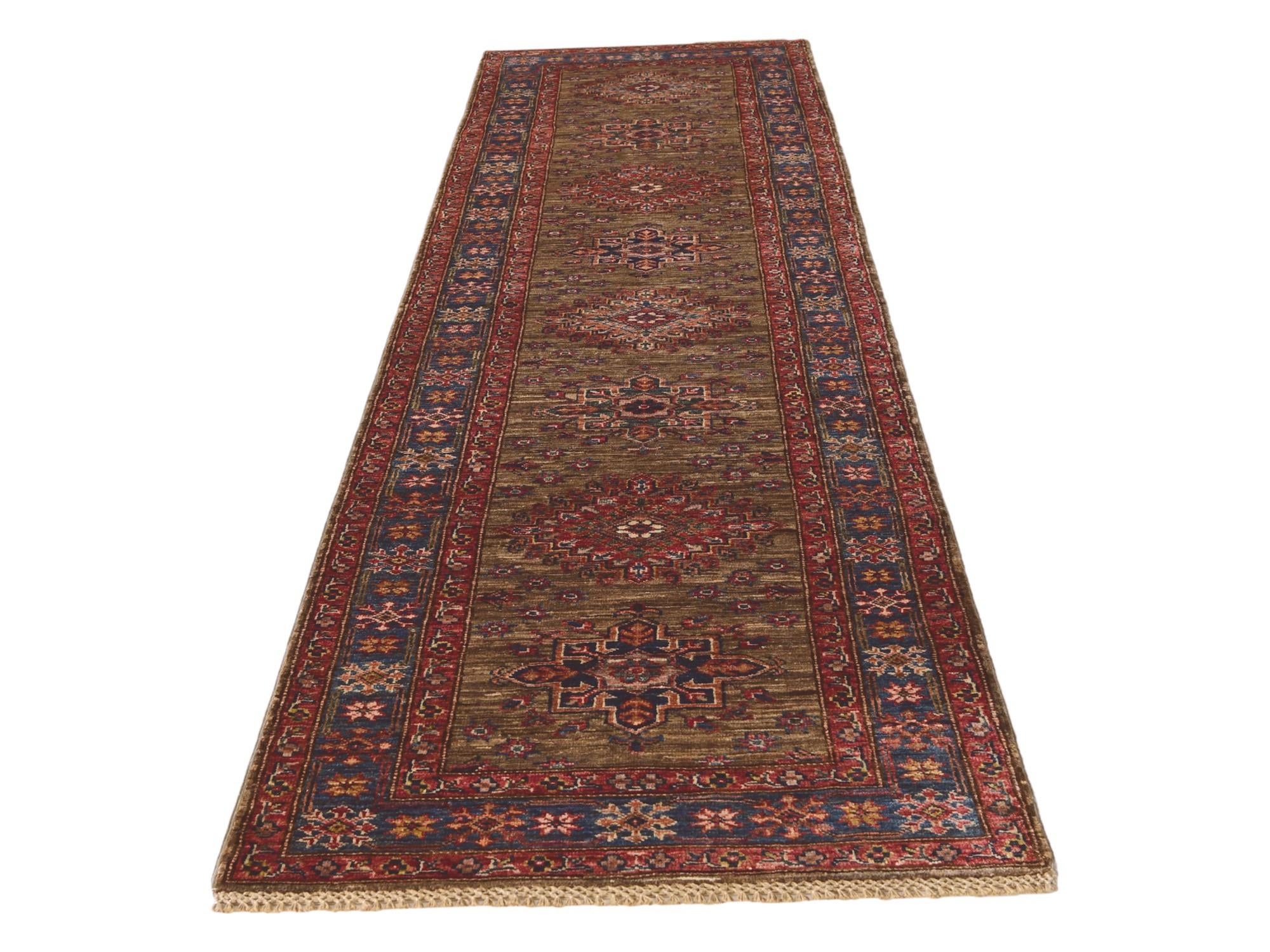 2' 9 x 10' Hand Knotted Kazak Runner Rug