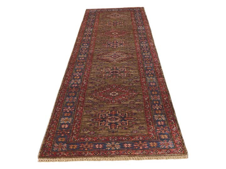 2' 9 x 10' Hand Knotted Kazak Runner Rug