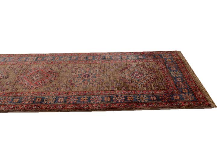 2' 9 x 10' Hand Knotted Kazak Runner Rug
