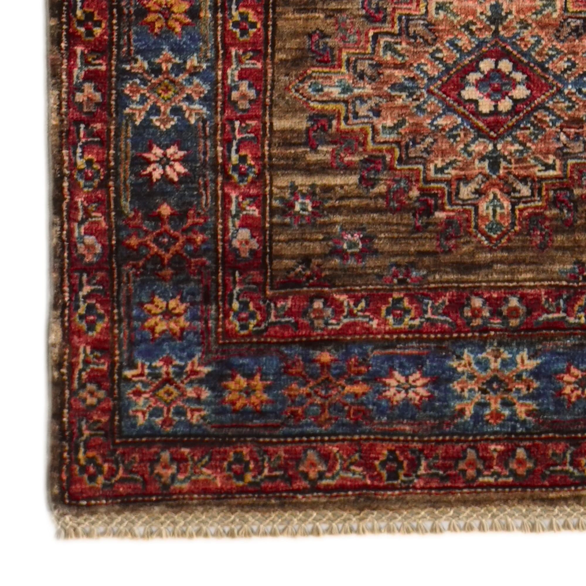 2' 9 x 10' Hand Knotted Kazak Runner Rug