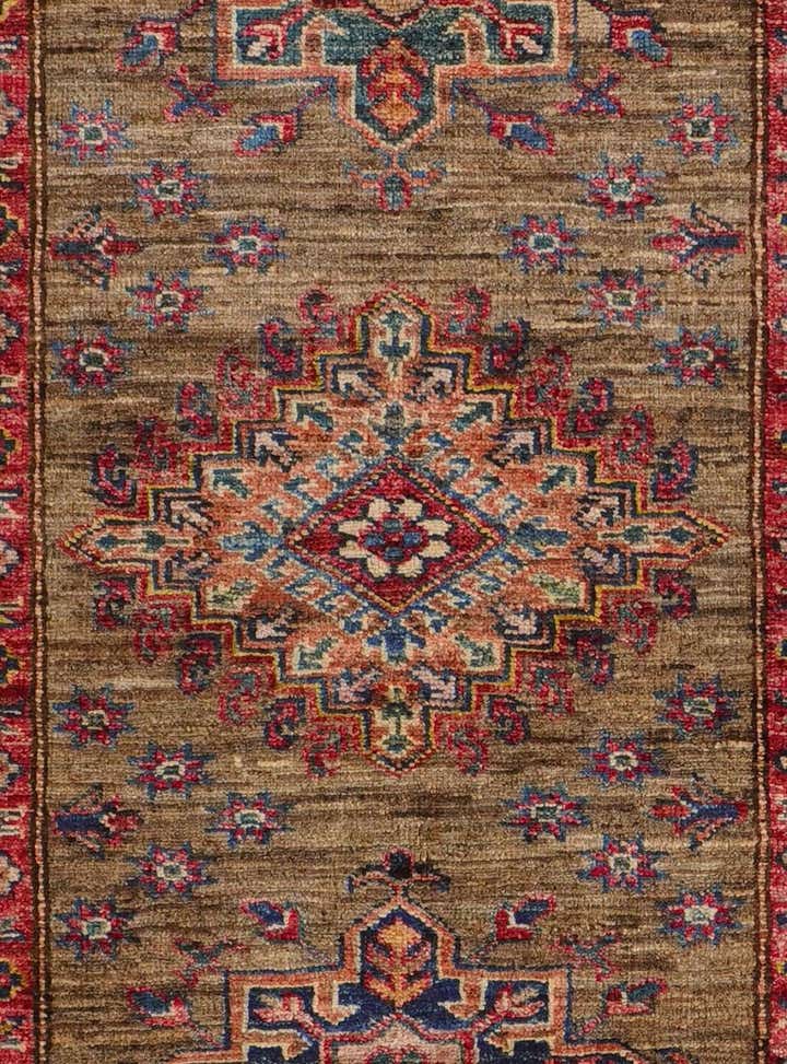 2' 9 x 10' Hand Knotted Kazak Runner Rug