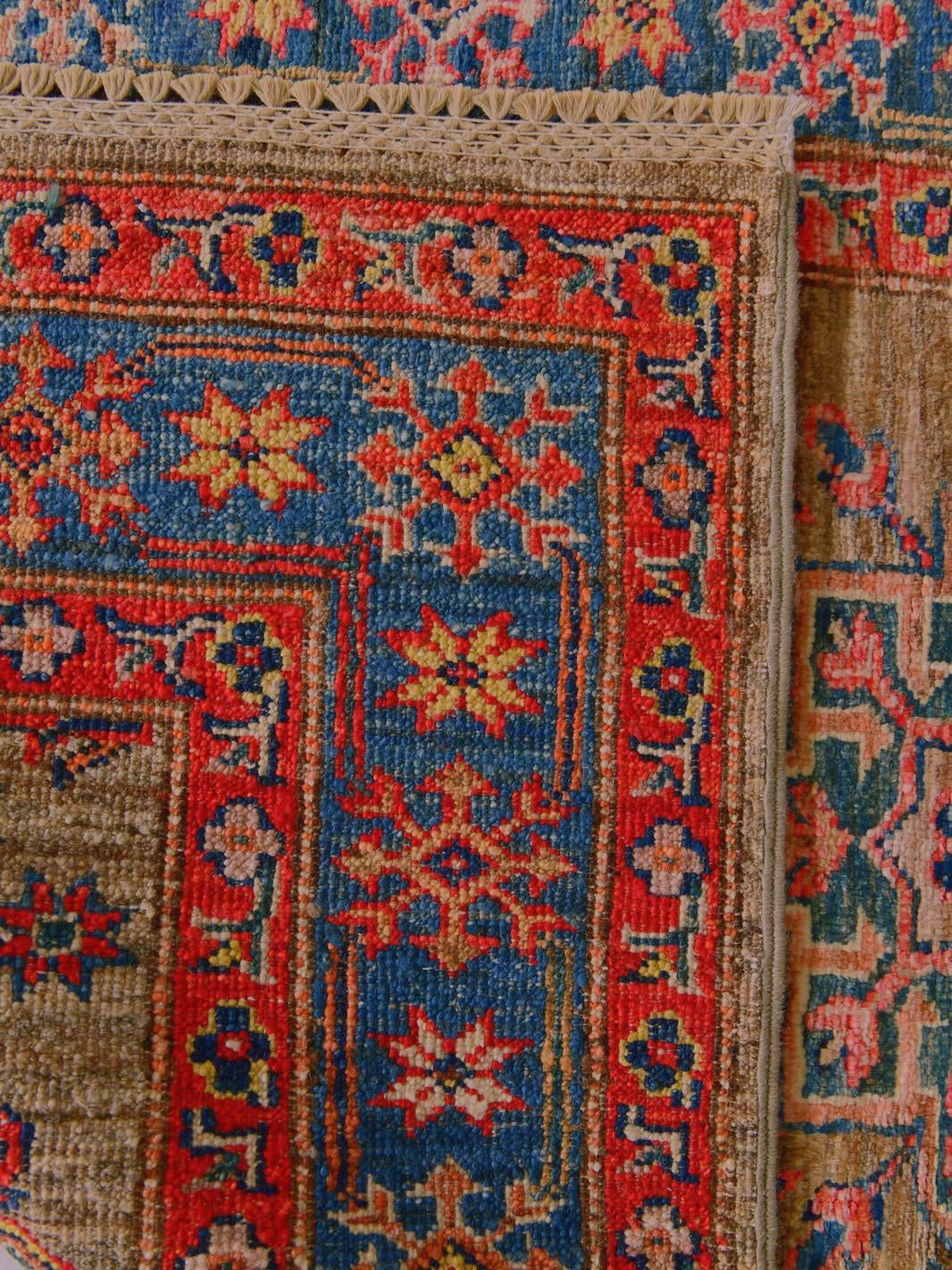 Detail image 12 of 12: 2' 9 x 10' Hand Knotted Kazak Runner Rug