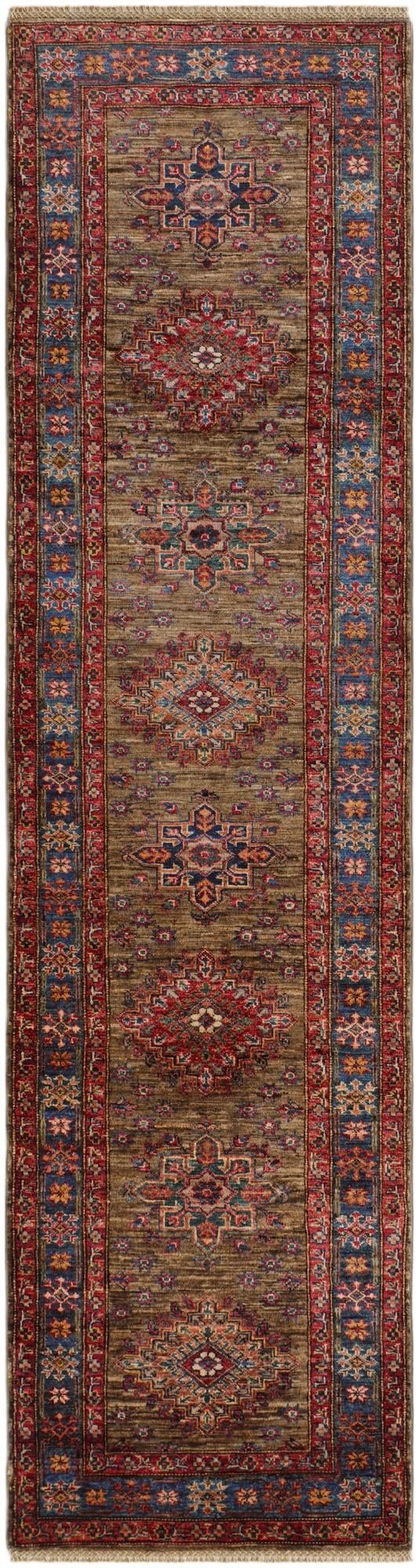 2' 9 x 10' Hand Knotted Kazak Runner Rug