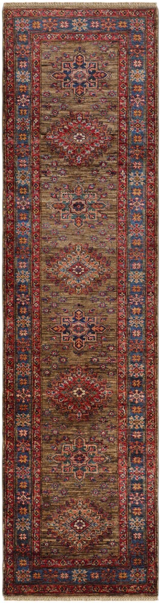 2' 9 x 10' Hand Knotted Kazak Runner Rug