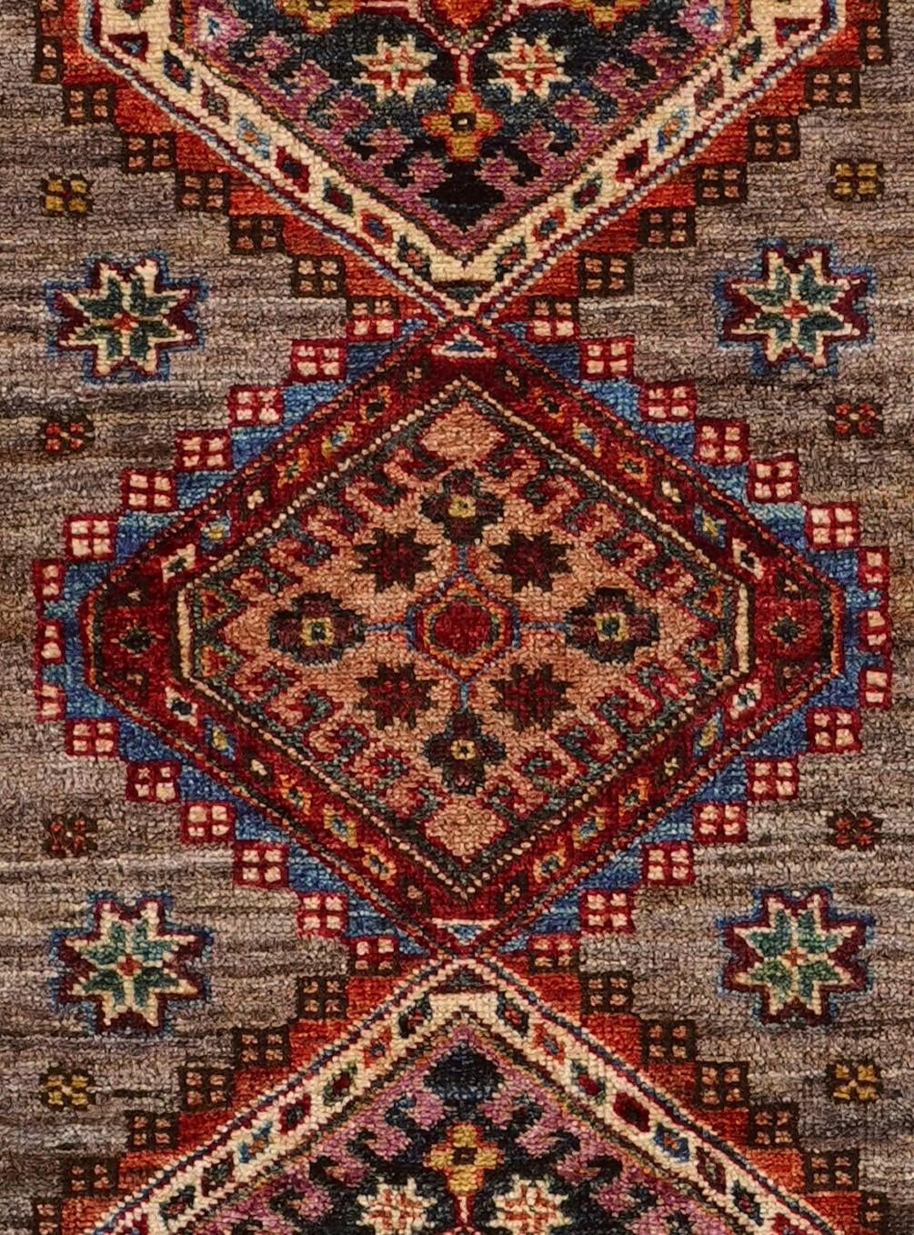 2' 9 x 10' 6 Hand Knotted Kazak Runner Rug