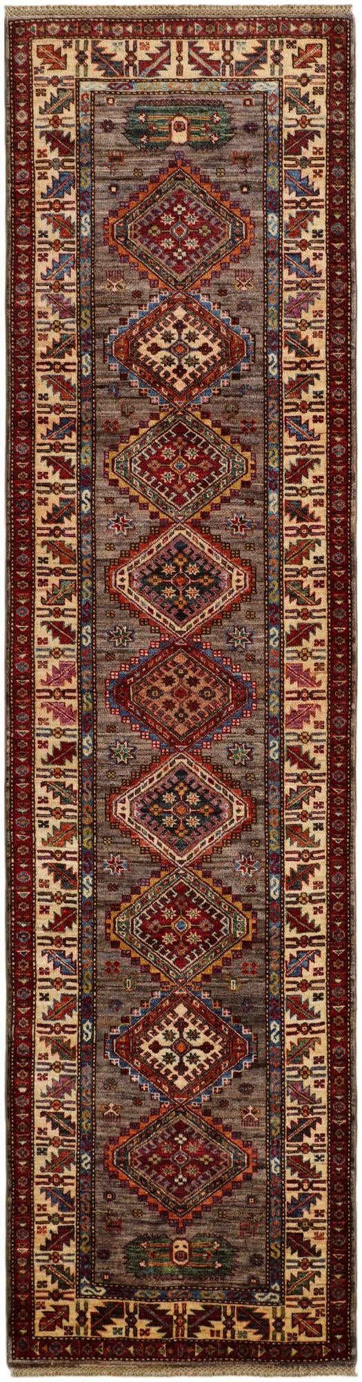 2' 9 x 10' 6 Hand Knotted Kazak Runner Rug