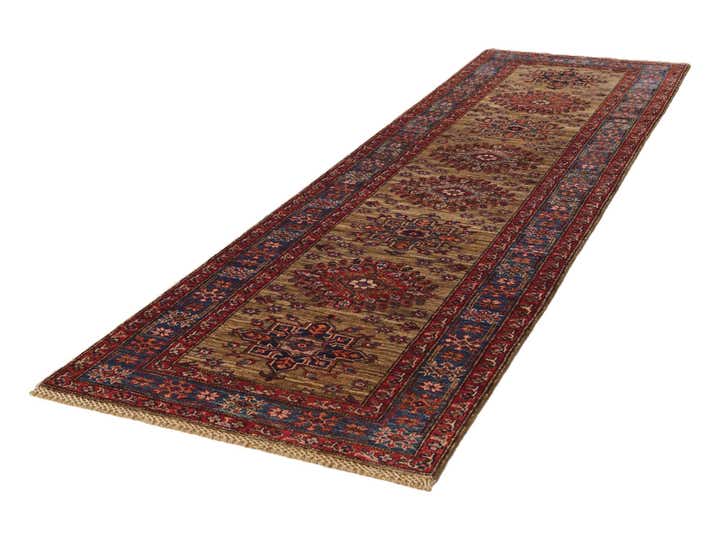 2' 9 x 9' 7 Hand Knotted Kazak Runner Rug