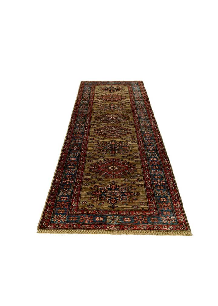 2' 9 x 9' 7 Hand Knotted Kazak Runner Rug