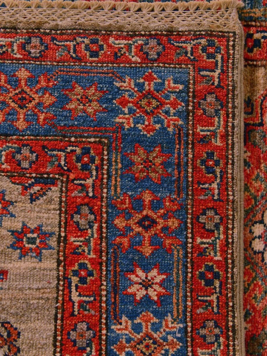 85cm x 290cm Hand Knotted Kazak Runner Rug