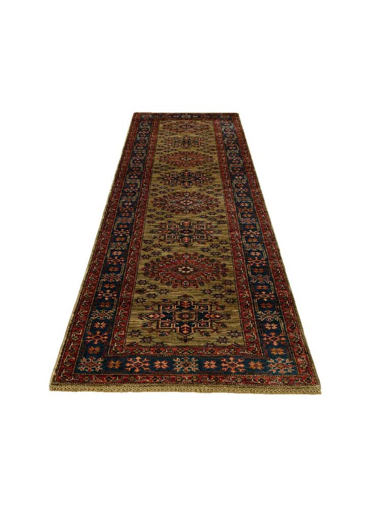 2' 9 x 9' 9 Hand Knotted Kazak Runner Rug