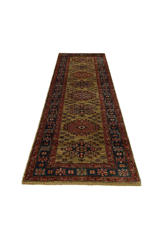 2' 9 x 9' 9 Hand Knotted Kazak Runner Rug