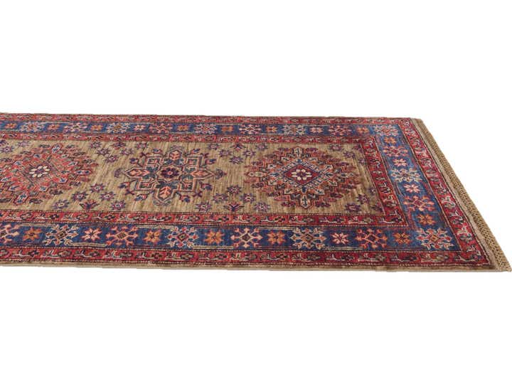 2' 9 x 9' 9 Hand Knotted Kazak Runner Rug