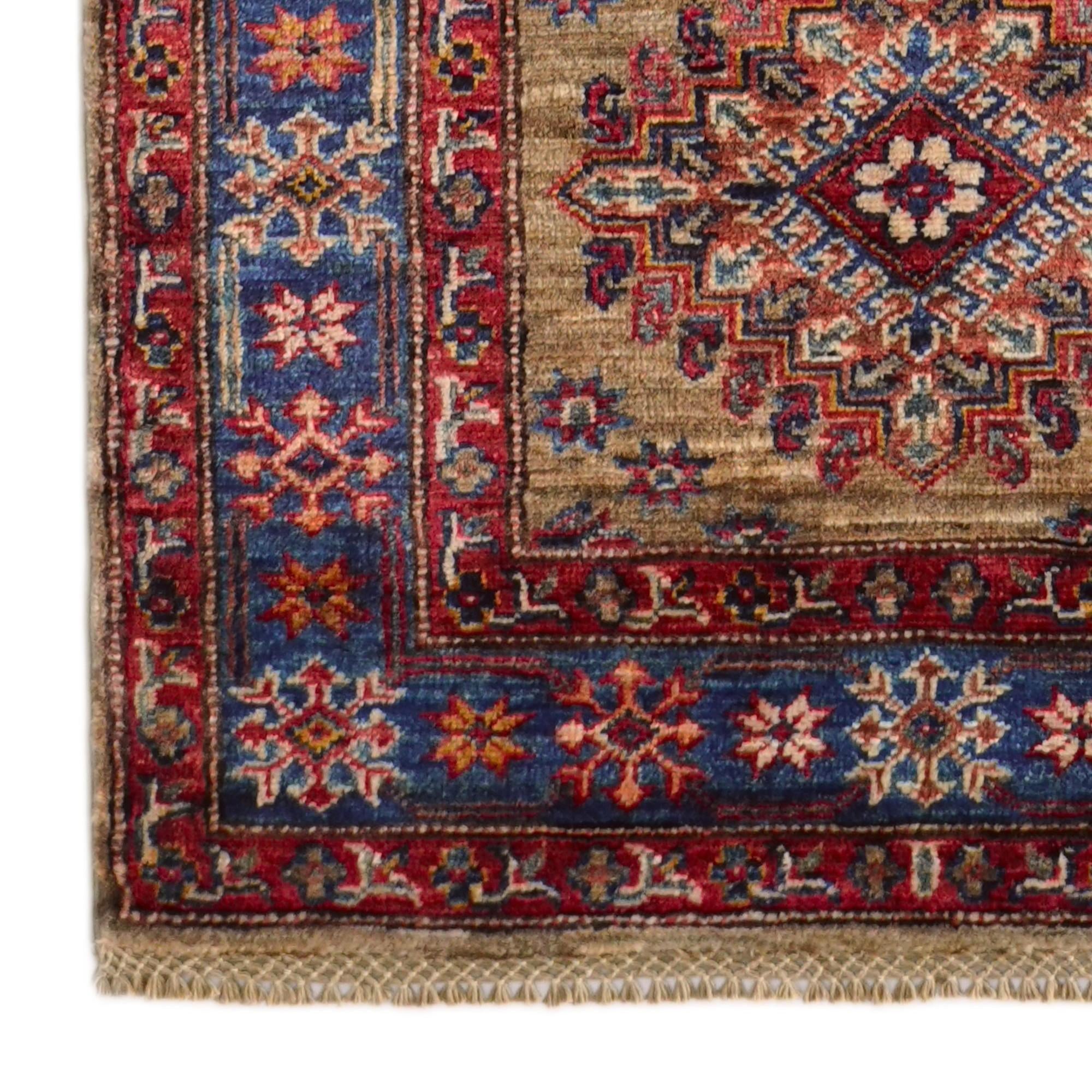 2' 9 x 9' 9 Hand Knotted Kazak Runner Rug