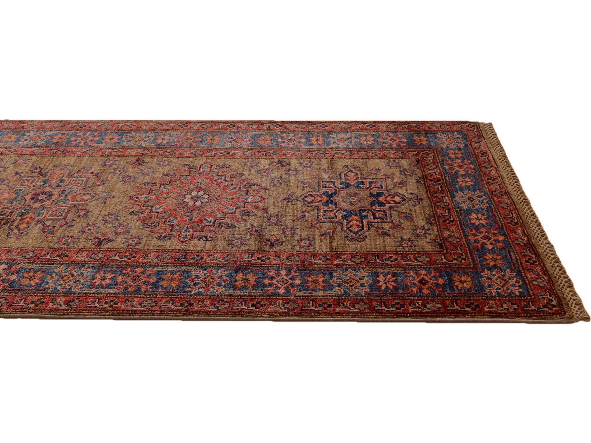 2' 4 x 9' 9 Hand Knotted Kazak Runner Rug
