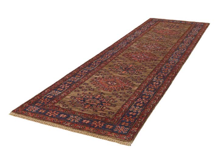 2' 9 x 9' 9 Hand Knotted Kazak Runner Rug