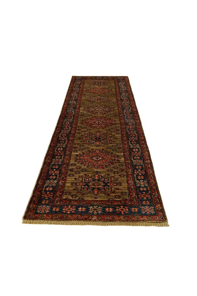2' 9 x 9' 9 Hand Knotted Kazak Runner Rug