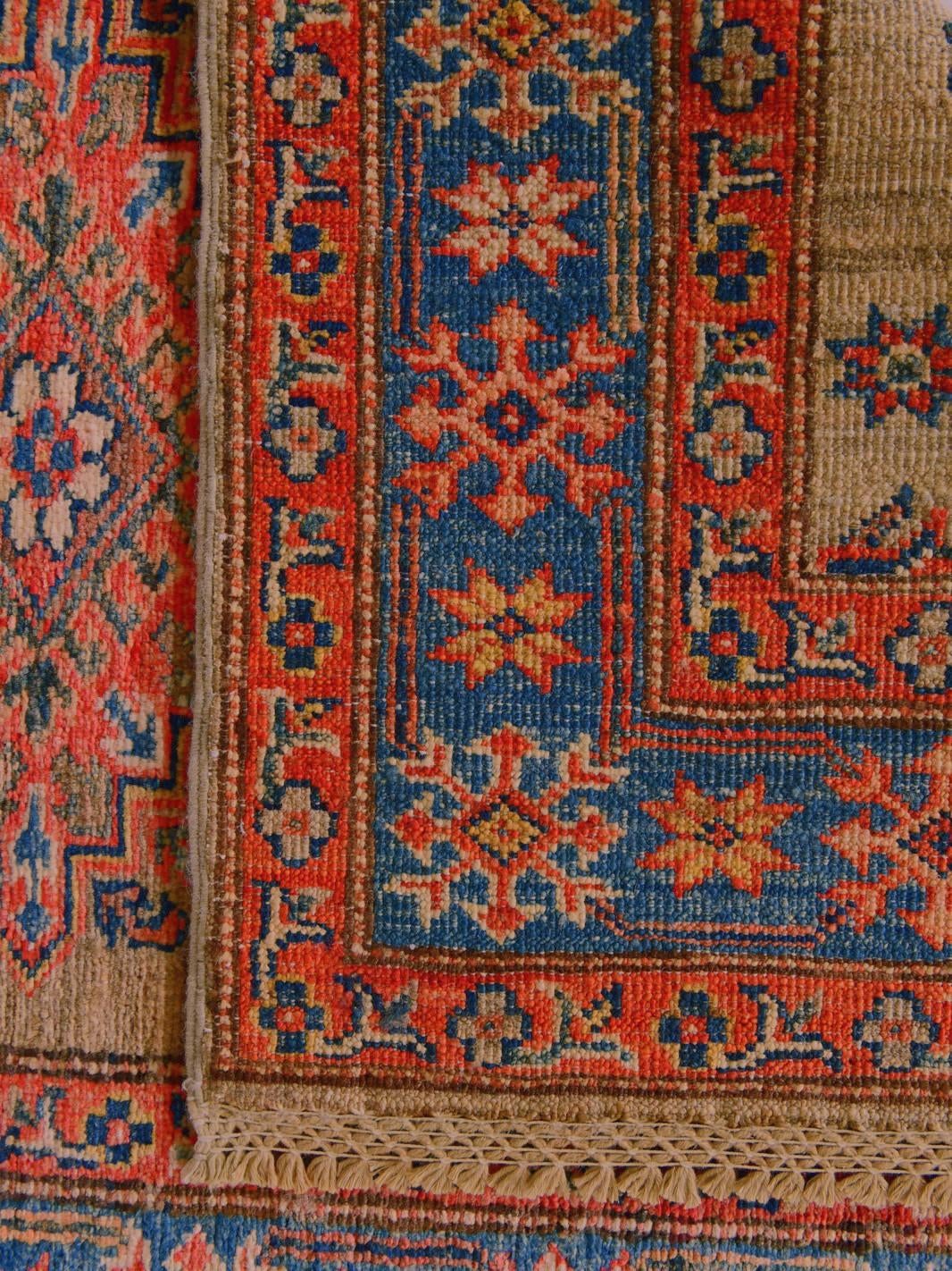 85cm x 300cm Hand Knotted Kazak Runner Rug