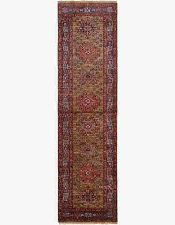 2' 9 x 9' 9 Hand Knotted Kazak Runner Rug