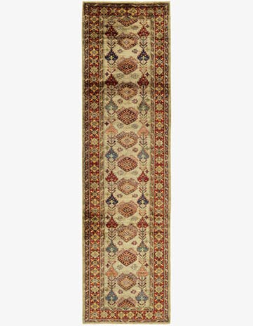 2' 7 x 9' 9 Hand Knotted Kazak Oriental Runner Rug