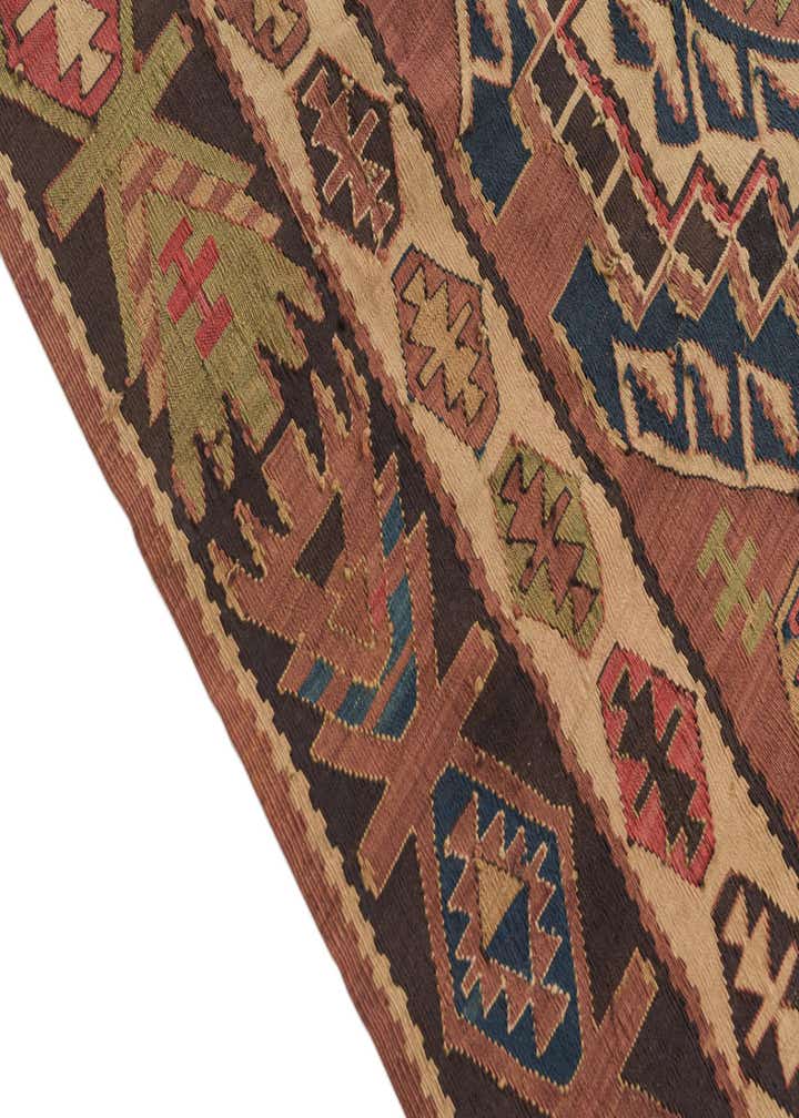 5' 5 x 10' 2 Hand Woven Kilim Fars Wool Runner Rug