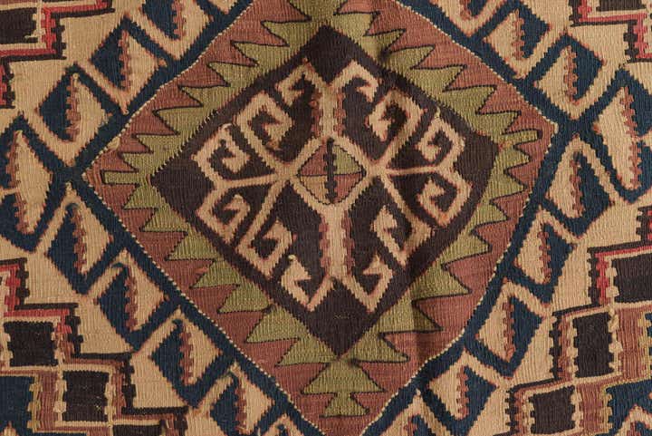165cm x 310cm Hand Woven Kilim Fars Wool Runner Rug