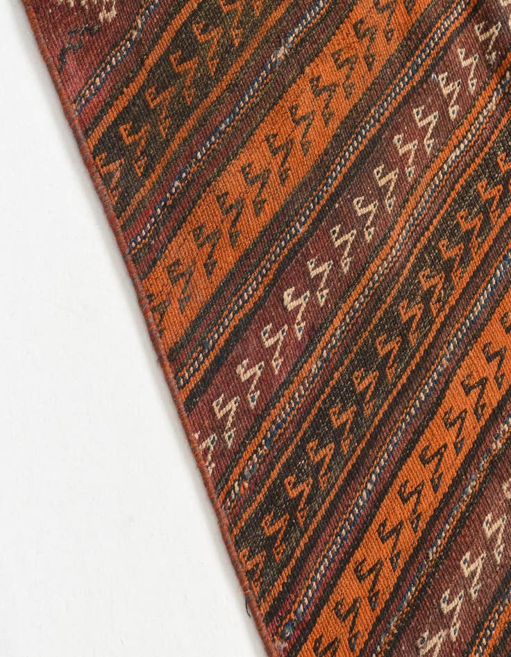 Detail image of 3' 6 x 7' 5  Hand Knotted Kilim Fars Persian Wool Runner Rug